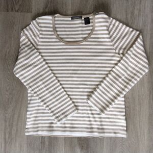 Liz Claiborne Scoop Neck Long Sleeve Knit Top XL